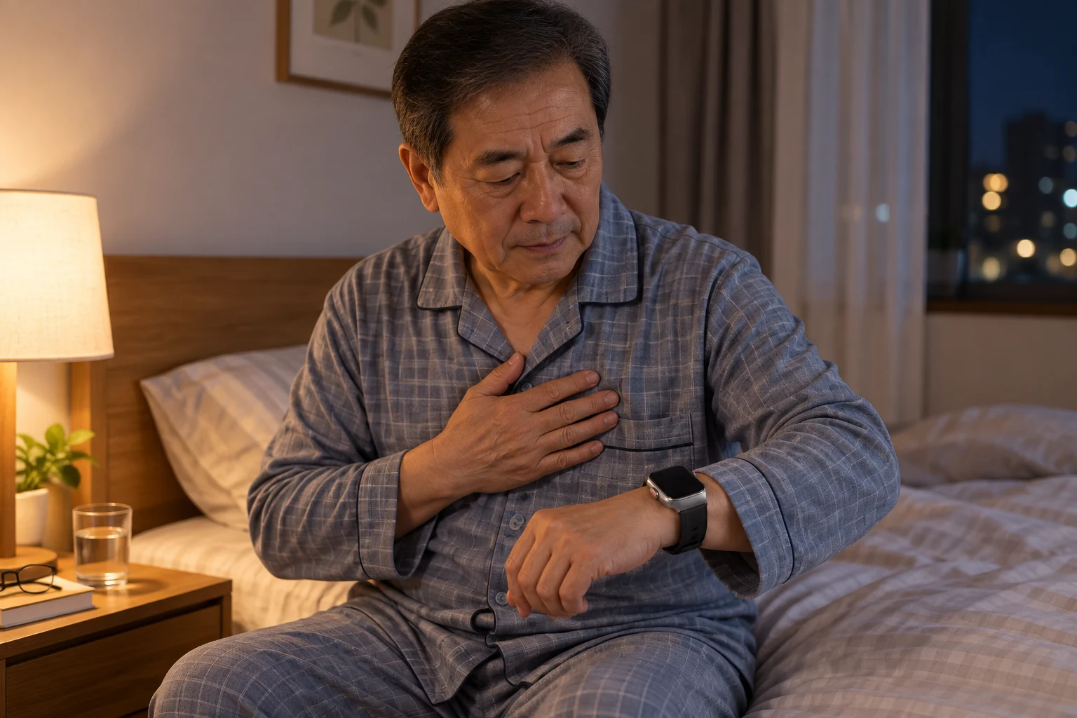 夜里感觉心跳乱，该怎么办？  先分清紧急情况，再把短暂的不适记录成可回看的线索配图